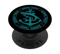 Vibraciones de Pesca Bimini Twist tiburón Atrapado con Bimini Twist PopSockets PopGrip Adhesivo