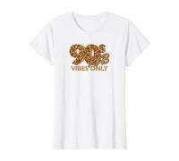 Vibraciones de R&B de los 90, Solo música RnB de los Noventa, Estampado Animal Camiseta gráfica económica, Mujer, Blanco, S
