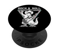 Vibraciones Divertidas de Guitarra Rock & Roll Dino PopSockets PopGrip Adhesivo