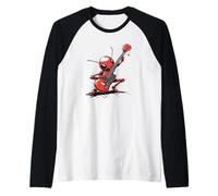 Vibraciones eléctricas de un héroe de hormiga mecedora para hombre y mujer Camiseta Manga Raglan