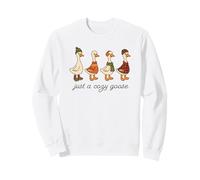 Vibraciones otoñales de Just A Cozy Goose Sudadera