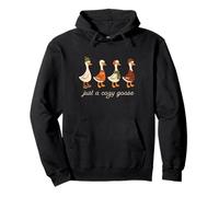 Vibraciones otoñales de Just A Cozy Goose Sudadera con Capucha