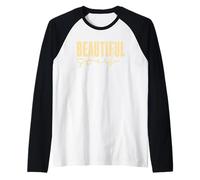 Vibraciones positivas inspiradoras del alma hermosa Camiseta Manga Raglan