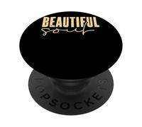 Vibraciones positivas inspiradoras del alma hermosa PopSockets PopGrip Adhesivo