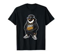 Vibraciones relajantes al Estilo Callejero de Stay Cool Penguin Camiseta