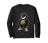 Vibraciones relajantes al Estilo Callejero de Stay Cool Penguin Manga Larga