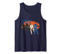 Vibraciones Retro y geniales de un Paisaje Urbano de Miami Vice Camiseta sin Mangas
