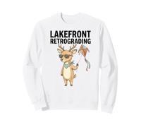 Vibraciones retrógradas Frente al Lago, Amante de los Ciervos, Vida en el Lago, Humor, Livi Sudadera