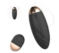 Vibrador 10 Velocidades con Control Remoto Inalámbrico (10m), Impermeable IPX4, Recargable USB, Super Silencioso & Portátil Huevo Vibratorio para Adultos