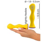 Vibrador anal de silicona mini consolador suave vibrante pequeño falo pene falso