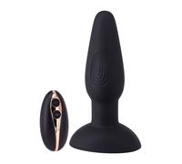 Vibrador anal recargable dilatador butt tapón vibratorio de silicona suave