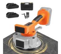 Vibrador Azulejos, Maquina Vibradora Azulejos, Ventosa de 145mm, MINENICE 9 Velocidades Ajustables, Vibrador de Baldosas con 2x2000mAh Baterías, 100KG Potencia Succión para Azulejos de 0.3-2.4m