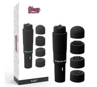 Vibrador clitoris glossy kurt masajeador de bolsillo negro, Ancho 90 mm, Longitud 220 mm, Profundidad 55 mm, Departamento MUJERES, Colores Negro