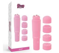 Vibrador clitoris rosa brillante kurt, Ancho 90 mm, Longitud 220 mm, Profundidad 55 mm, Poids 0.115 Kg, Colores Rosa