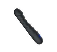 Vibrador con 20 modos, consolador de silicona suave, masajeador de punto G for ejercicio intenso, juguete sexual for mujeres adultas(Black-usb)