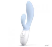 Vibrador Conejito de Lujo Dual LELO Ina 3 Coral para Doble Estimulación, Talla 20 cm x 6.5 cm x 4.5 cm, Poids 0.360 kg, Colores Azul