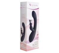 Vibrador conejito S Pleasures Negro (18,7 x 3,5 cm) (referencia: S4004247)