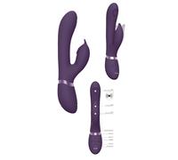 Vibrador consolador de conejo de silicona para punto g falo vibratorio anal...