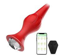 Vibrador Control remoto Anal Plug Vibrador Consolador Butt Plug Masajeador de Próstata Punto G Juguetes Sexuales para Adultos Para Mujeres Hombres Gay