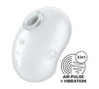 VIBRADOR CUTIE GHOST - AIR PULSE VIBRATOR - BLANCO SATISFYER