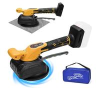 Vibrador de azulejos a batería compatible con batería Dewalt de 18 V y 20 V, vibrador eléctrico para azulejos con 5 velocidades (12000 rpm), elevador de succión con capacidad de adsorción de 100 kg