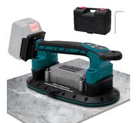 Vibrador de Azulejos Compatible con Batería Makita 18V-Máquina Niveladora de Baldosas Inalámbrica con 9 Velocidades, Capacidad de Adsorción 400kg, Herramienta para Suelos y Paredes (Sin Batería)