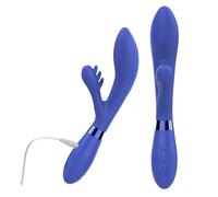 Vibrador de conejo con estimulador de clítoris consolador vibratorio falo de ...