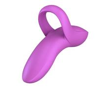 Satisfyer – Vibrador de dedo Bold Lover – Silicona, 12 fases, IPX7 – Rosa