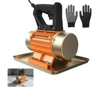 Vibrador de Hormigón Eléctrico 370W, Hormigóneras Pequeñas con Bloqueo de Botón para Operación Continua, Fratasado de Hormigón, Ideal para Reparación de Pisos y Nivelación de Rampas de Garaje