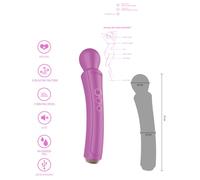 Vibrador de varilla vaginal masajeador anal de silicona estimulador vibratori...
