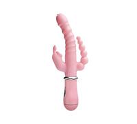 Vibrador dildo for el punto G, doble penetración, estimulación con la lengua, doble varilla, juguete sexual for mujeres adultas