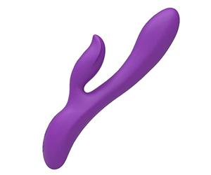 Vibrador Dildo G-Spot Rabbit Vibrator Clítoris Stimulator Empujando Placer Maturbación Vaginal Salud vaginal Vibrante Doble Massager Adultos Sexo Juguetes Parejas Sexo Cosas Sexuales