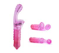 Vibrador G-Clit Tickler de Neojoy - Masajeador de Gelatina Rosa para el Punto G Clitoris - Consolador Suave de Gelatina para Mujeres - Juguete Sexual para Adultos