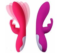 Vibrador G punto sexual mujer Masajeadores de silicona impermeable Carga por USB,Entrega Confidencial (Rosa)