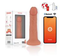 Vibrador Grande Bogotá Deluxe 22cm, 9 Velocidades, App Gratis, 4.5cm con ventosa, Ancho 4.5 cm, Longitud 22 mm, Colores Neutral