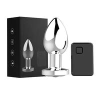 Vibrador Juguetes anales de metal Para Mujeres Productos adultos del sexo Hombres Butt Plug Acero inoxidable Anal Plug Juguete sexual erótico Consolador anal Juguetes