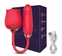 Vibrador Juguetes sexuales 3 en 1 vibrador de punto G Para mujer lengua lamiendo clítoris vibrador empujando consolador clítoris pezón Licker