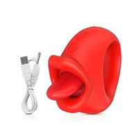 Vibrador Lengua Juguetes sexuales Masturbador Clítoris Vibrador Pezón Lamiendo Lengua Vibrador Juguete sexual erótico Para Mujer