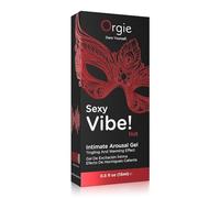Vibrador Líquido Estimulante Sexy Vibe, Orgie - Gel Íntimo con Efecto Vibration y Calor Nivel 8 | Sabor a Fresa | Estimulante para Parejas y Uso Individual| Compatible con Juguetes | 15ml