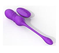 Vibrador Love Balls Con Función De Empuje, Vibradores De Bala Para Ella, Huevo Vibrador Con 12 Modos De Vibración, Portátil Para Entrenamiento De Los Músculos Pélvicos, Vibrador Anal Inalámbrico