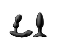 Vibrador masajeador de próstata LOVENSE Edge 2 para hombres + plug anal vibrador LOVENSE Hush 2 de 1,5" (38 mm) para parejas, mujeres y hombres