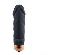 Vibrador Mini vibrador portátil consolador bala vibrador forma de pene 10 vibración mujeres clítoris punto G masaje Para principiantes juguetes sexuales (Negro)