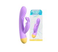 Vibrador Mujer Dual Conejito Clítoris Vaginal Suave Juguete Sexual Recargable USB Silencioso Impermeable Juguetes Eróticos Para Mujer Sexuales Consoladores Estimulador Autocuidado Placer Diario (LILA)
