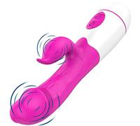 Vibrador Mujer Silicona Para Ella 30 Vibraciones La Mujer Y El Clítoris Estimulador Doble De Masaje Consolador Para Solteros Punto Vibradores Principiantes Viebrator Wibrator Vibrador De Choque W36-5