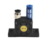 Vibrador neumático de turbina de aleación de aluminio para uso industrial, presión de trabajo de 0,2-0,6 MPa, rosca PT1/8, vibrador silencioso de ayuda de flujo (para GT 04)