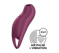 Satisfyer Pocket Pro 1 Granate - Estimulador Compacto Con Diseño Ergonómico