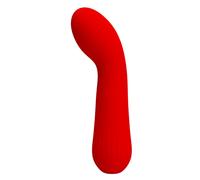 Vibrador punto G recargable Pretty Love Faun rojo impermeable, Poids 0.435 Kg, Colores Rojo