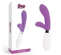Vibrador rabbit Glossy Jackson de color violeta, Longitud 120 mm, Departamento MUJERES