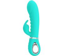 Vibrador Rabbit punto G Pretty Love Prescott rojo recargable, Poids 0.320 Kg, Colores Verde
