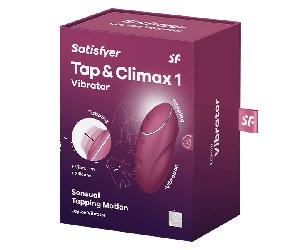 Vibrador Satisfyer Tap and Climax 1 - Rojo - Estimulador de clítoris con pulsaciones